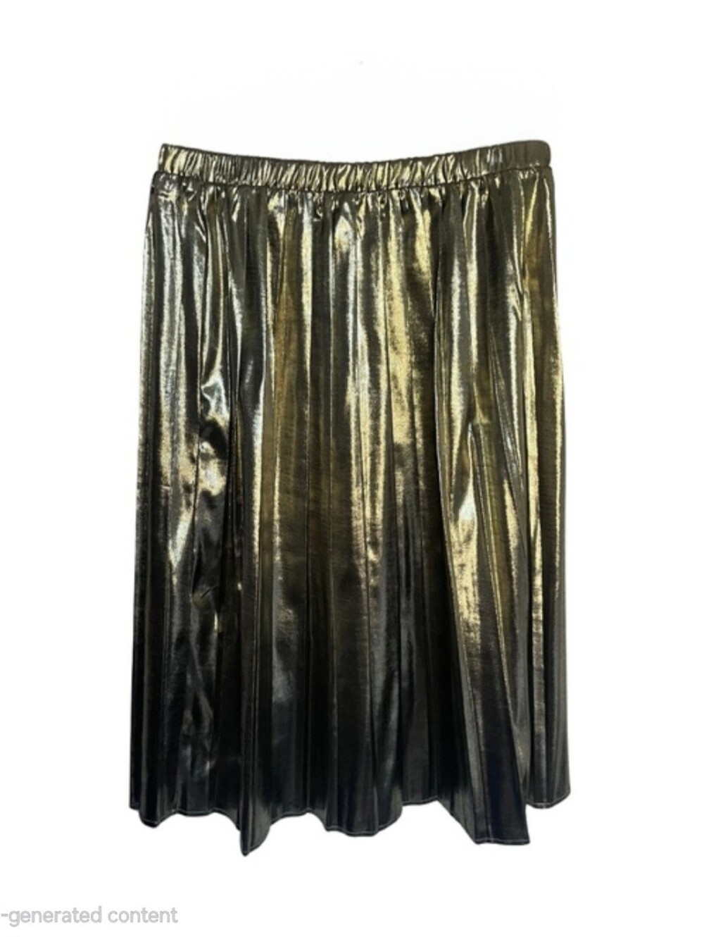 Caligraphie Gold Midi Skirt